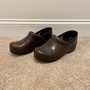 Dansko Brown Leather Clogs